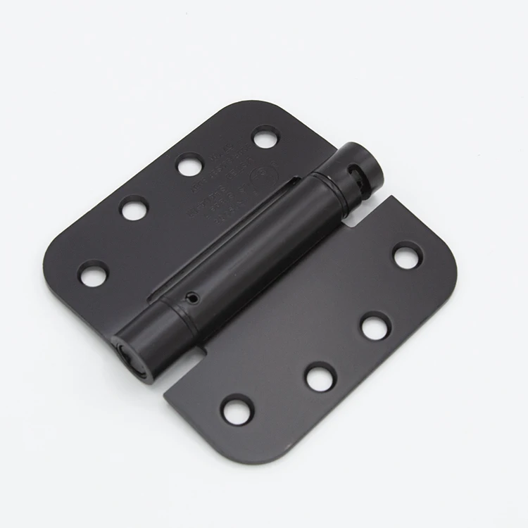 Door & Window Hardware 5/8' Radius Corner Matt Black Spring Hinge