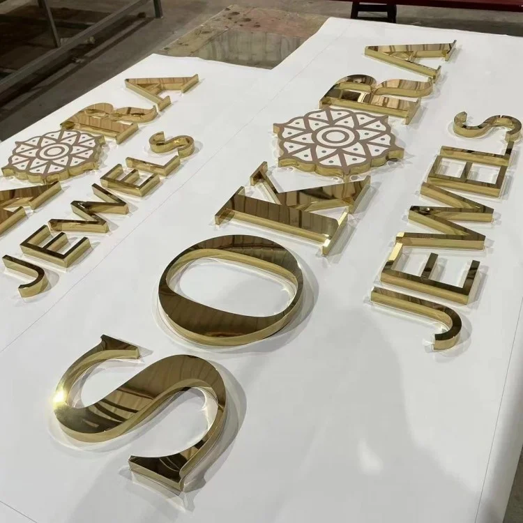 Custom Logo Signage 3D Backlight Led Letters Jewelry Store Advertising Signs Shop Sign