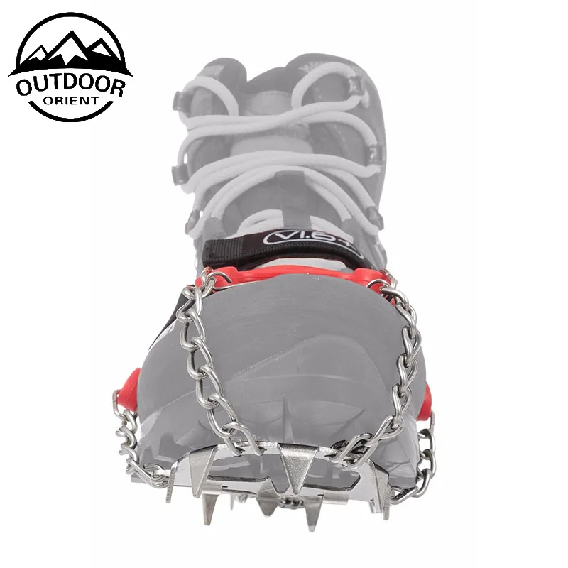 manufacturer for Anti Slip Snow ice hiking crampons Climbing Ice Grips Stainless Steel Spikes Shoes Safe Protect hiking Crampons