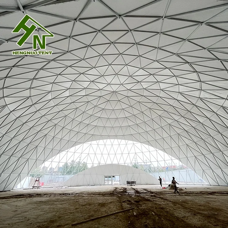 20m Large Sound Proof Dome Exhibition Tent For Wedding And Celebrations Factory Price Waterproof  Geodesic  Large Dome Tent