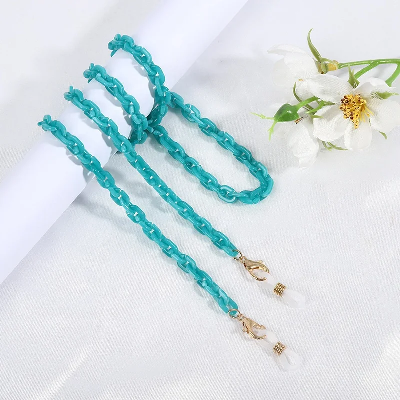 
Fashion Acrylic Eyeglass Chain Sunglasses Eyewear Strap Necklace Colorful Masking Holder Jewelry 