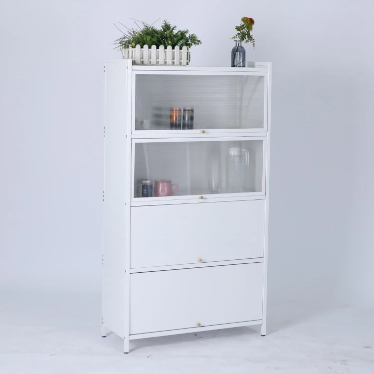 Kitchen Shelf Floor Multi-Layer Dust-Proof Sideboard Cabinet Small Appliances Microwave Oven Dish Storage Cabinet Sideboard