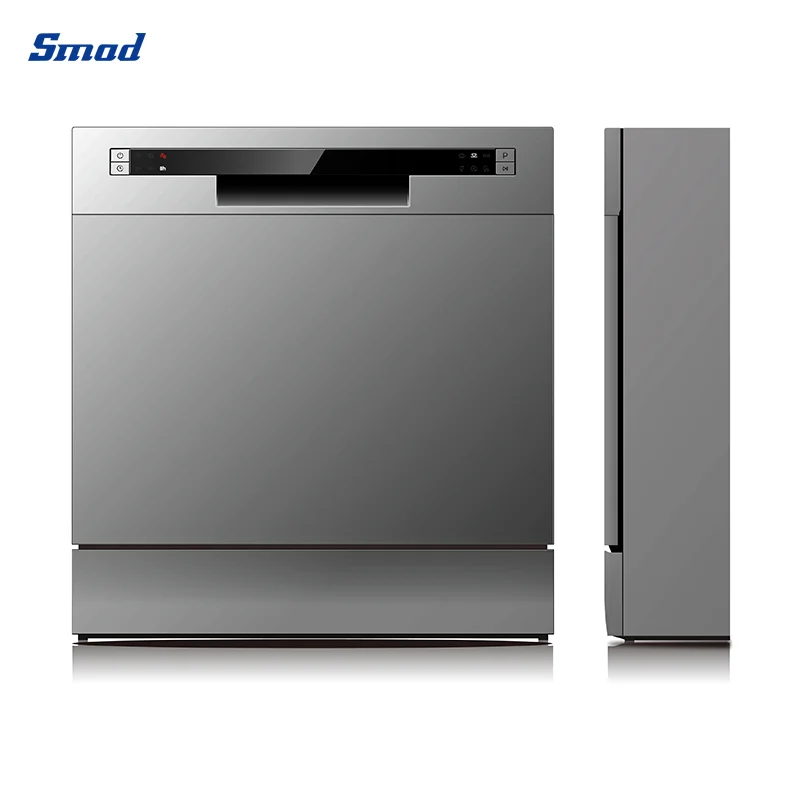 Compact 8 Sets 40Cm Wide Portable Countertop Table Dishwasher For home