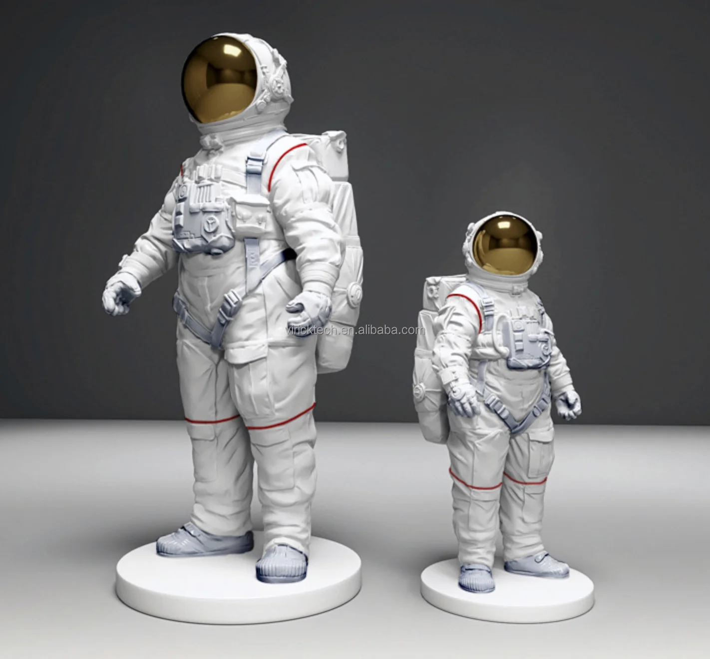 Popular Modern Design Outdoor Decorion Life Size Fiberglass Astronaut Statue in Spacesuit