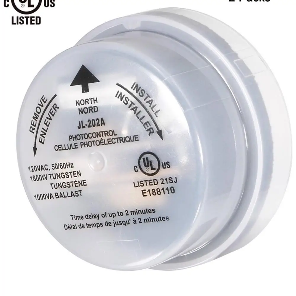 Светодиодный уличный фонарь UL773, 100-120 В переменного тока, 200-240 В переменного тока, переключатель с фотоэлектрическим датчиком и фотоуправлением