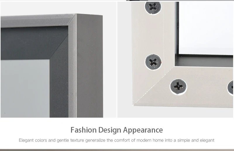 Aluminum wardrobe glass door kitchen cabinet aluminum frame glass door