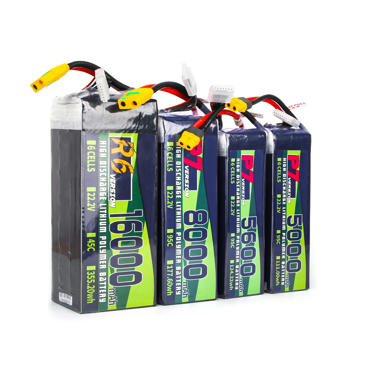 Lipo battery 6S 22.2V  5000/5600/8000/16000mAh 95C 45C batteries for RC Quadcopter Airplane Helicopter Car Truck