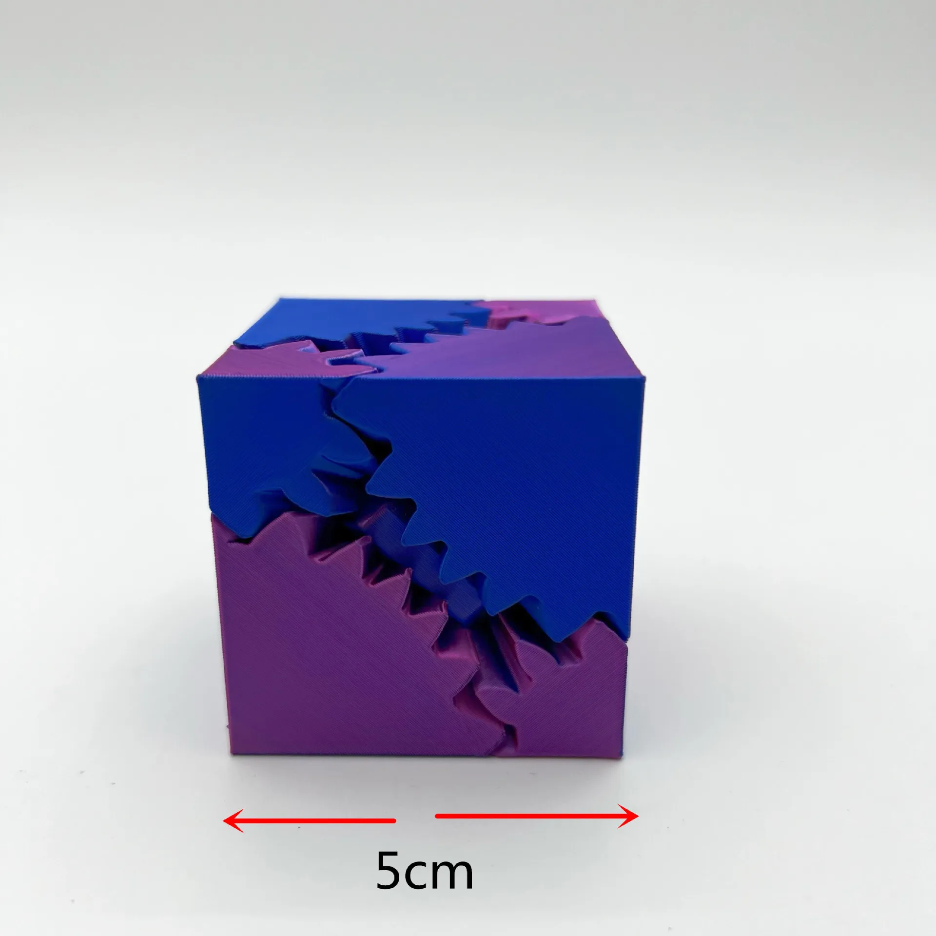 3D Printed Fidget spine Gear Cube  Stress Anxiety Relief Toys Fidget Toy