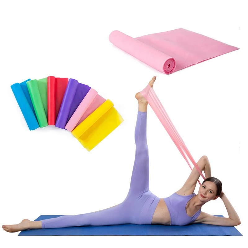 Custom High Elasticity TPE Natural Latex Home Gym Yoga Stretch Resistance Exercise Bands