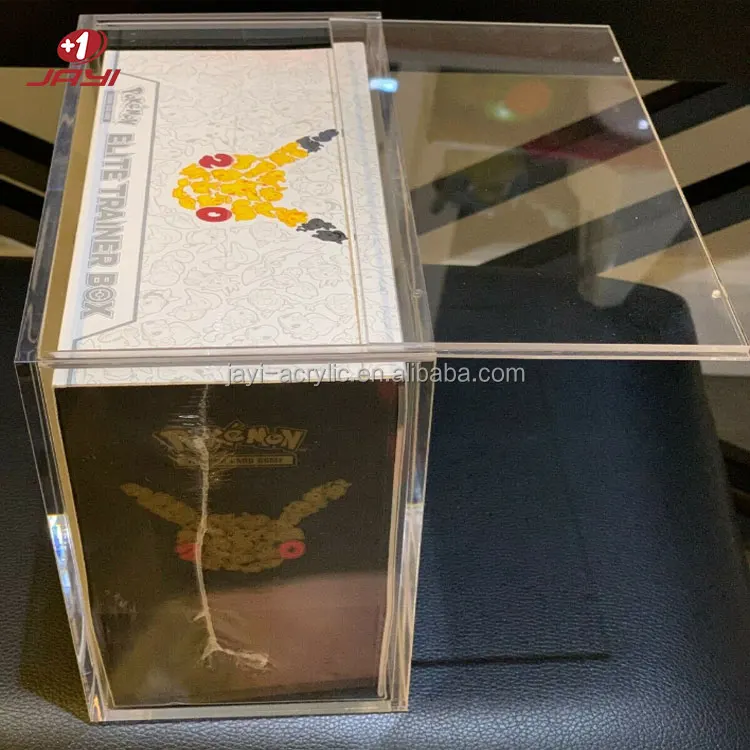 Прозрачный акриловый чехол JAYI с изображением поколения покемонов витрина для карт усилитель защитная магнитной крышкой