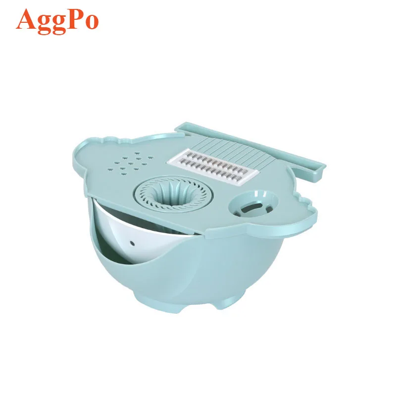 New multifunctional vegetable cutter grater vegetable washing and draining basket  household kitchen tools