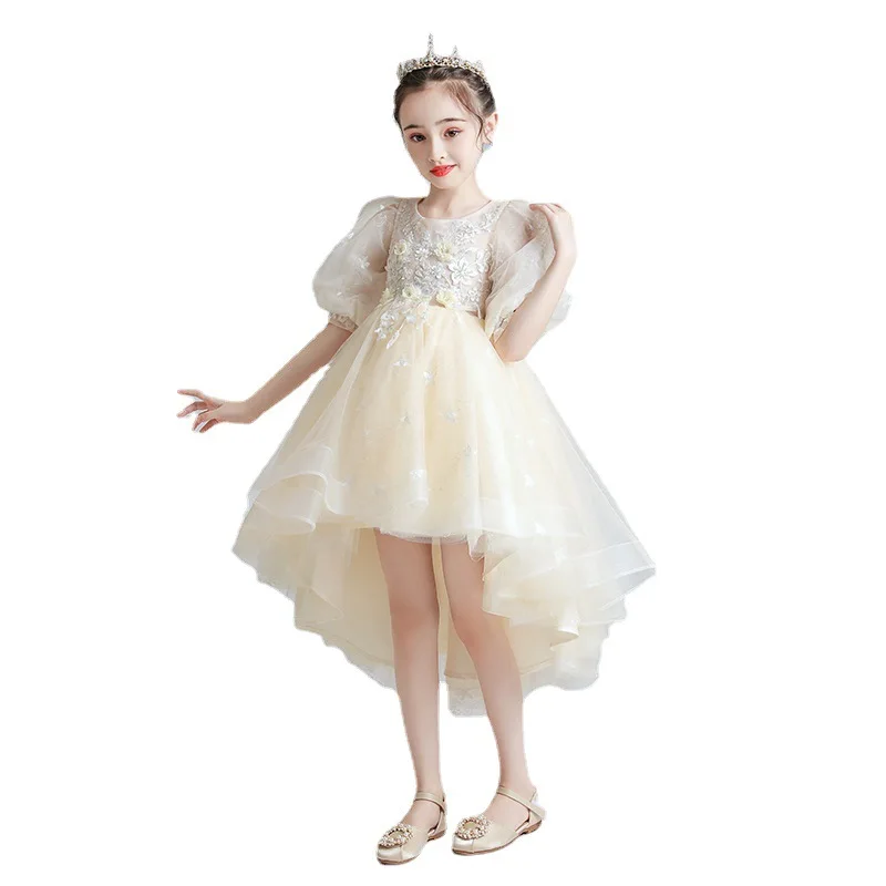 Beautiful Princess 2023 New Kids Ball Gown Champagne Flower Girls Dress