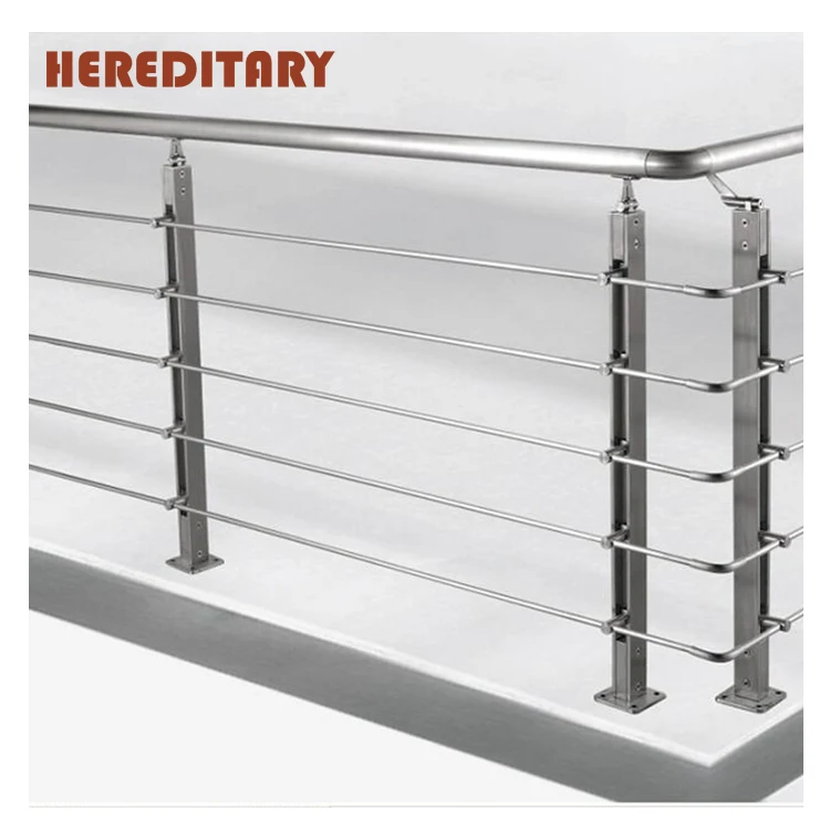 Manufacturer wood handrail stainless steel interior portable stair railings for indoor stairs.