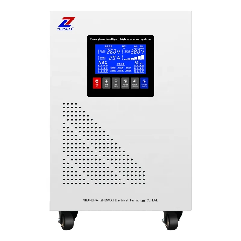 ZX TNS6-20KVA three phase automatic AC voltage stabilizer regulator conversion transformer factory 20000va
