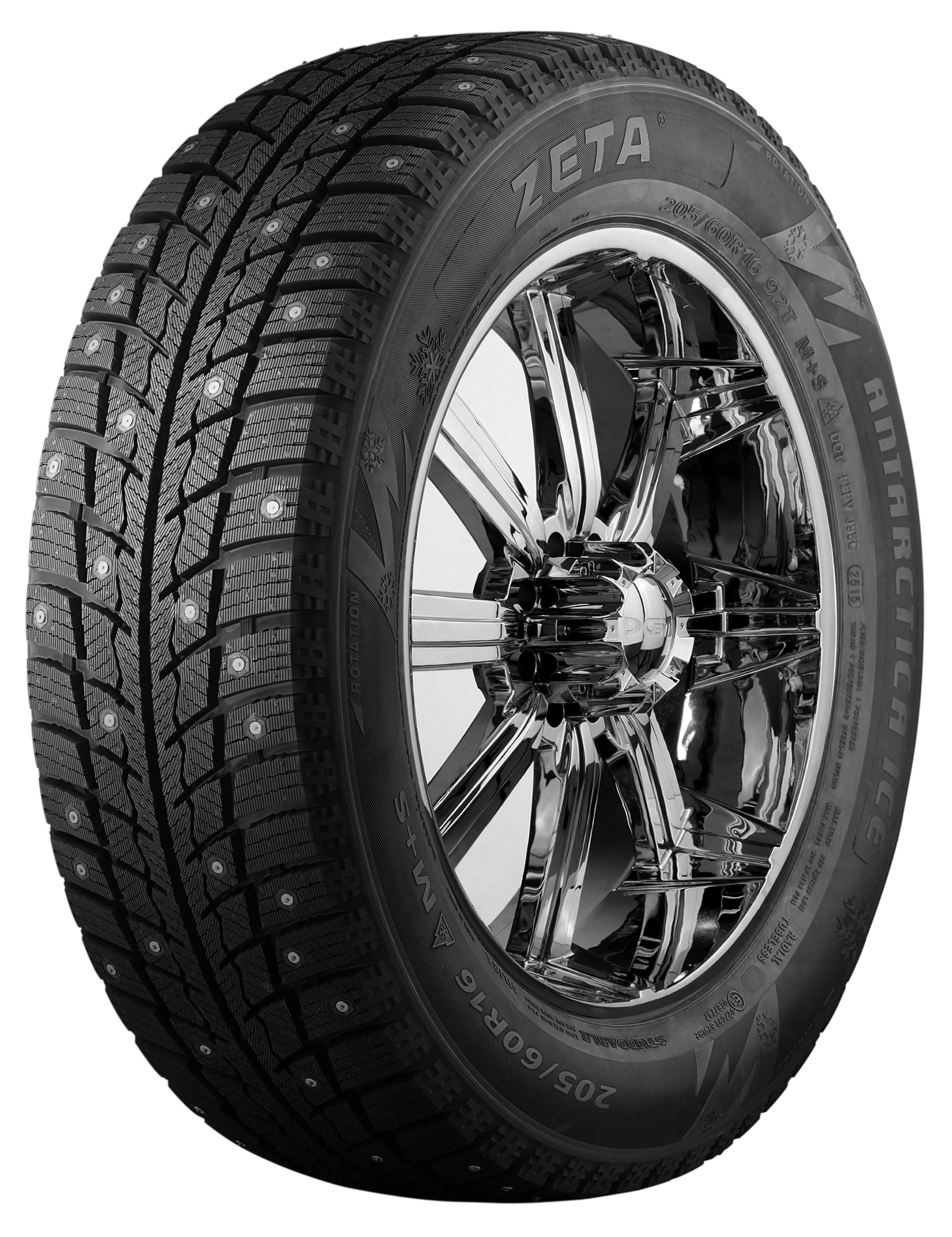 New Car Tyres Zeta From China with Wholesale Prices Passenger Car Buy Tyre Direct From China 205 55 16 Winter studded Tire