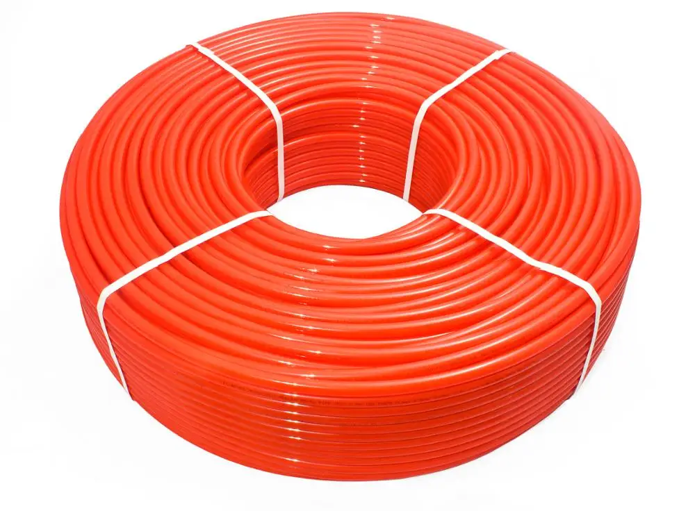 Red/blue watermark certificated pex tube press brass fitting for al hot cold water pipe plastic plumbing heating