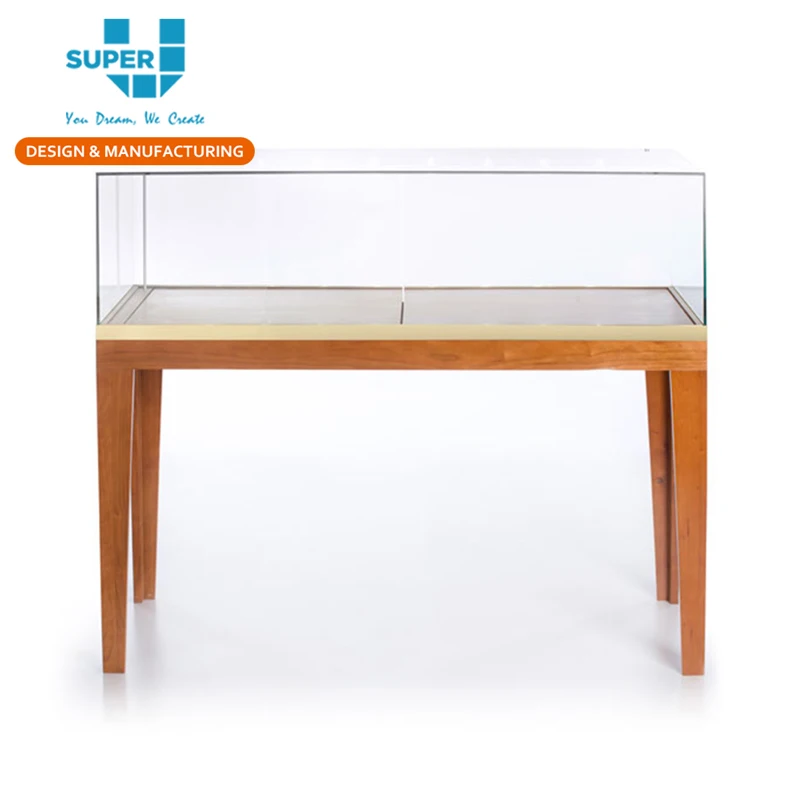 Бесплатная профессиональная витрина для ювелирных изделий из цельной древесины с 3D эффектом для розничного магазина ювелирных изделий