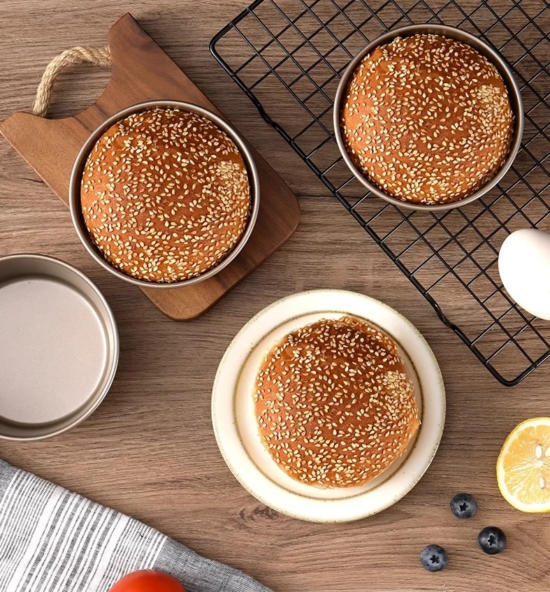 Wholesale Food Grade Carbon Steel Mini Cake Mold Suitable for High Temperature High Quality Round Cake Molds