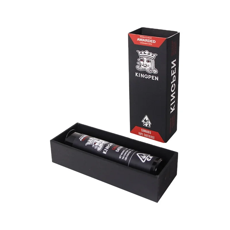 Customized Logo Magnetic Paper Box Packaging Eco Friendly Empty Ceramic CBD Cartridgeds Gift Box Preroll Packaging