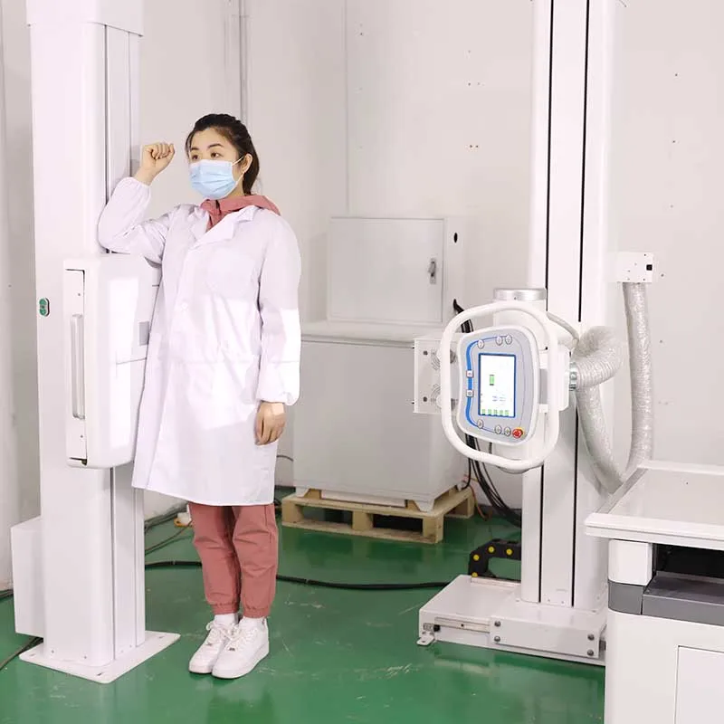 Medical X-ray machine fixed double column medical equipments X-ray machine for abdominal and chest shooting