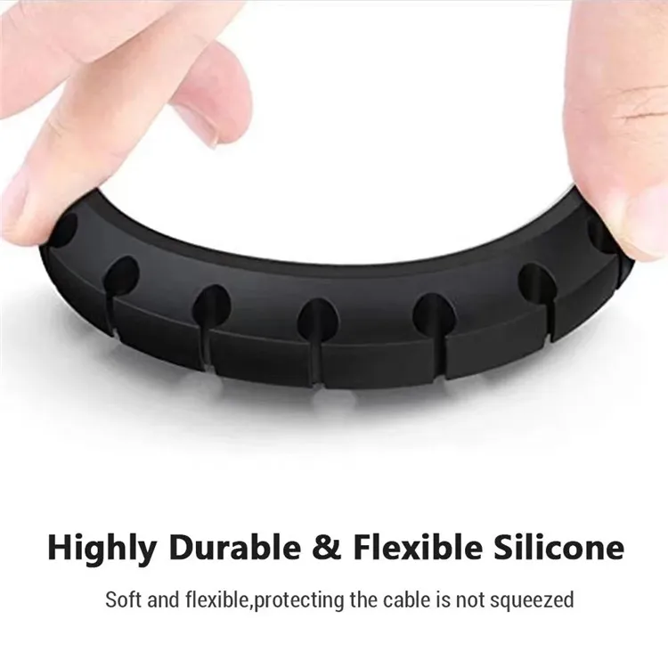 Chinese Manufacturer Cable Manager Management Rack USB Cable Winder Silicone Clip for Mouse Keyboard Headphone Cable