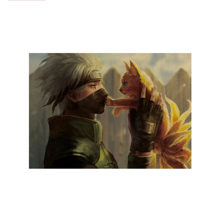 Классические персонажи пятого поколения Hatake Kakashi коллекция Ностальгический ретро аниме крафт постер декор искусство