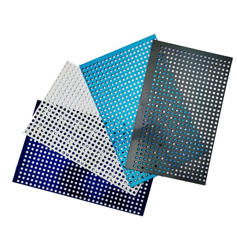 Hot sale micro perforated metal sheet Aluminum Sheets Steel Punched Round Hole 45 Staggered Perforated Mesh