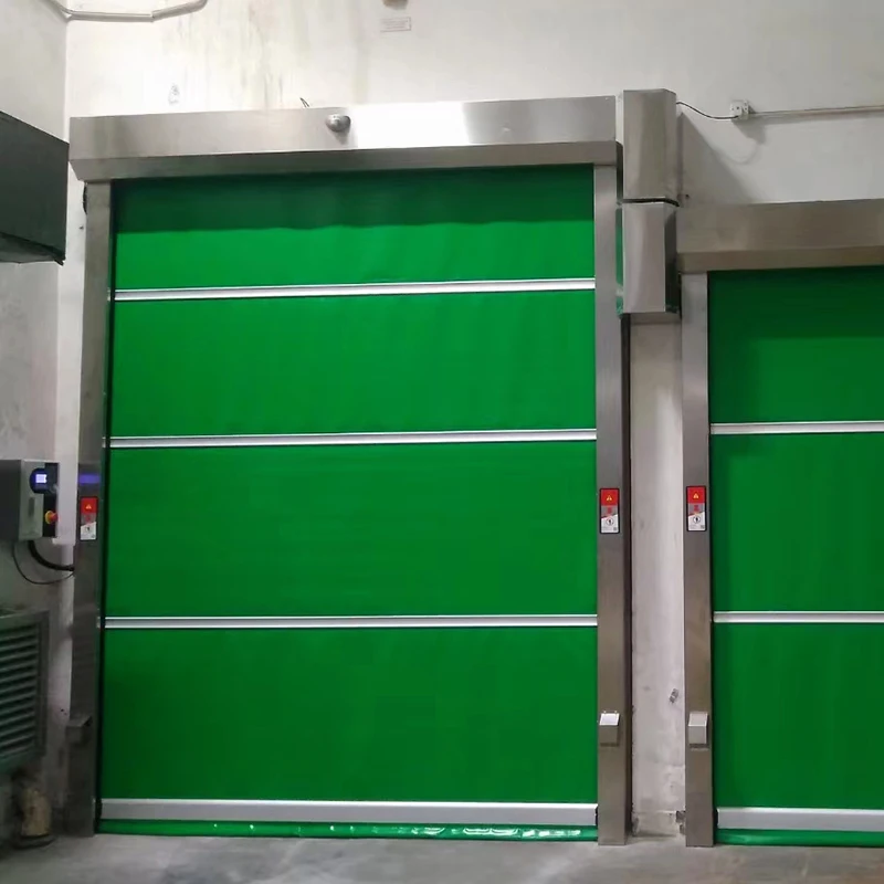 Industrial Automatic Workshop PVC Curtain Transparent Plastic Sliding Door Plastic Roll up Door Plastic Roller Shutter Door