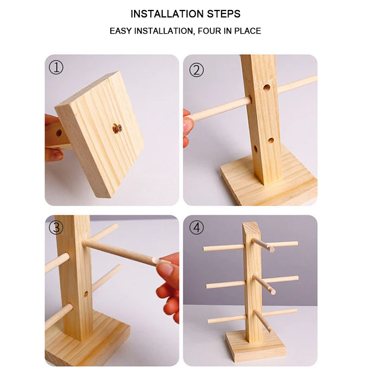 Wooden Sunglasses display rack Natural wood wholesale glasses display cases display stand for glasses