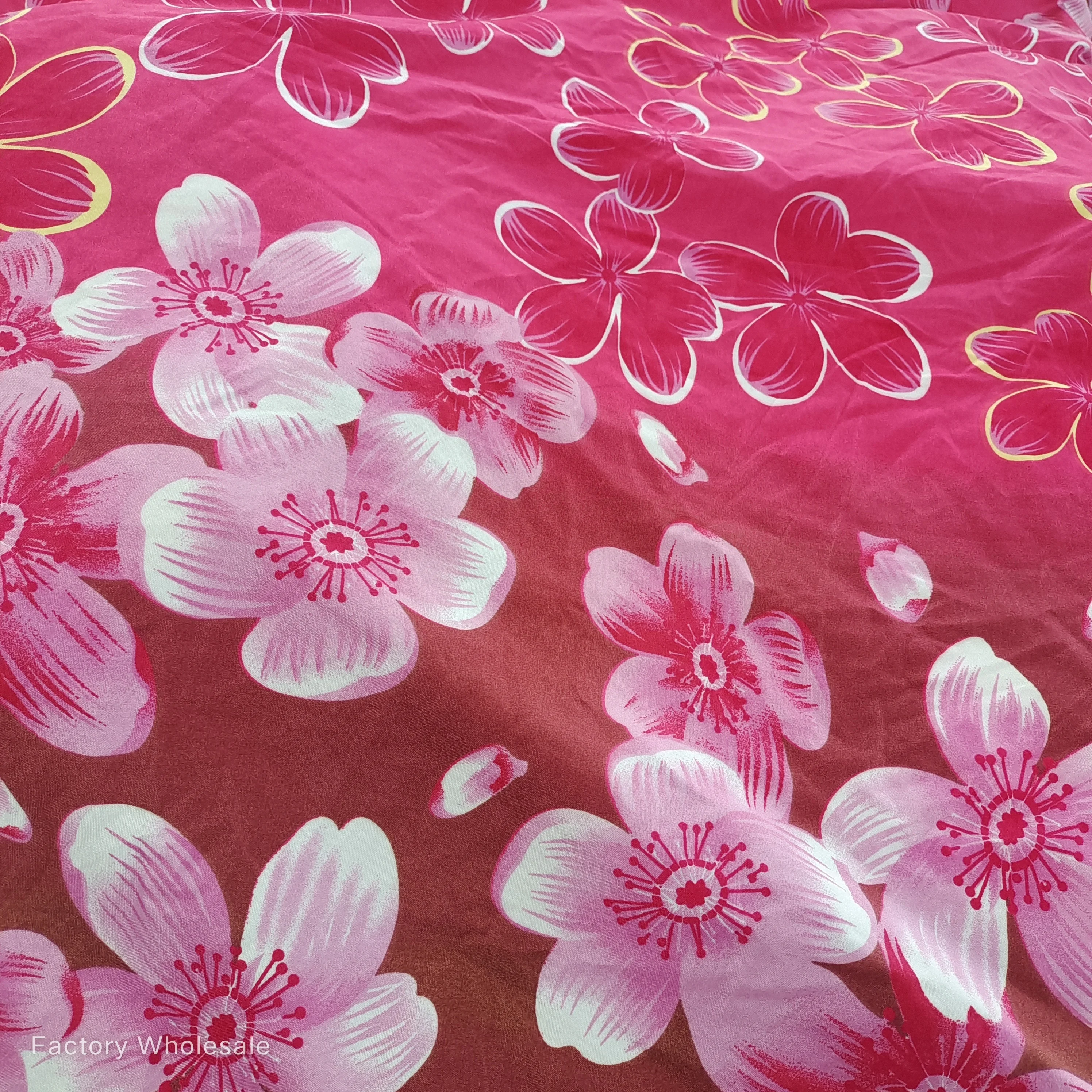 High quality 240cm 85 gsm pigment 100% polyester print microfiber bedding fabric for home textile in rol