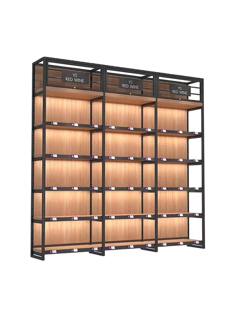 Gondola Shelving Wooden Pharmacy Decoration Shelves For Medicine Shop