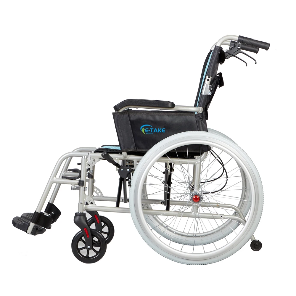 handicapped ultra light 12.9lb magnesium alloy portable manual Nursing wheelchair For Disabled