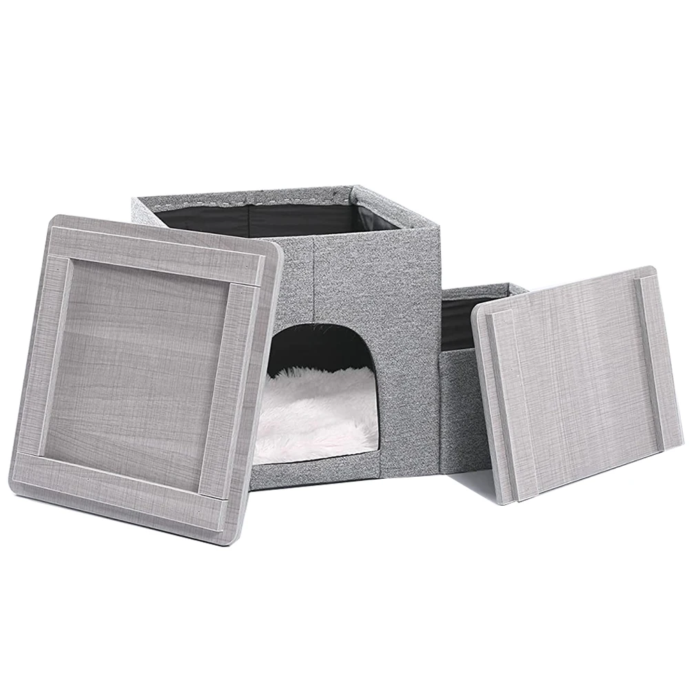 Foldable Tough Pet Steps Ladder Stool Cat Doggy Sofa Stairs Bed House For Small Old Cats Doggie