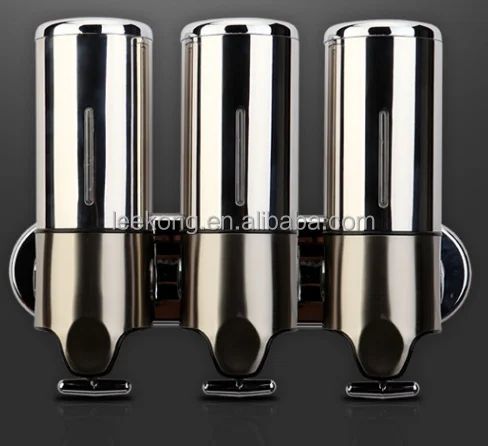 Factory Wholesale Triple 500ML Soap Dispenser Bathroom Soap Dispenser  Wallmount Soap Dispensers