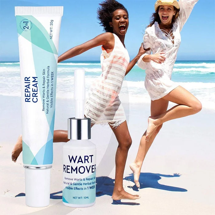 OEM Natural Maximum Strength, Easy & Quick Results for Plantar, Common, Genital Warts Liquid Wart Remover Set