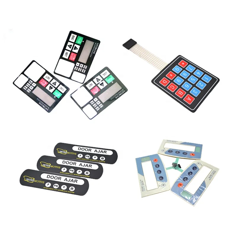 Custom matte polycarbonate membrane switch control panel labels
