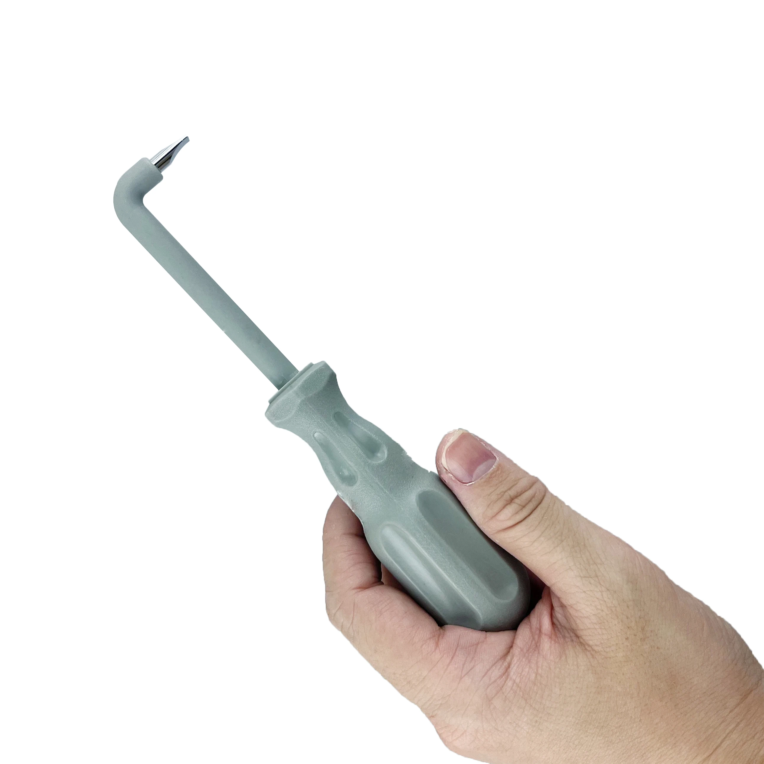 #9002-B Bending screwdriver Factory Direct Sale Hand Tool High Quality transparent handle Magnetic Tip Bend Screwdriver