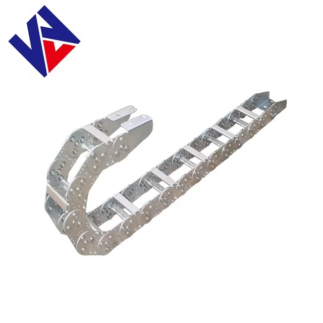 Flexible factory direct supply cable drag chain protective tracks steel cable carrier drag chain for machine