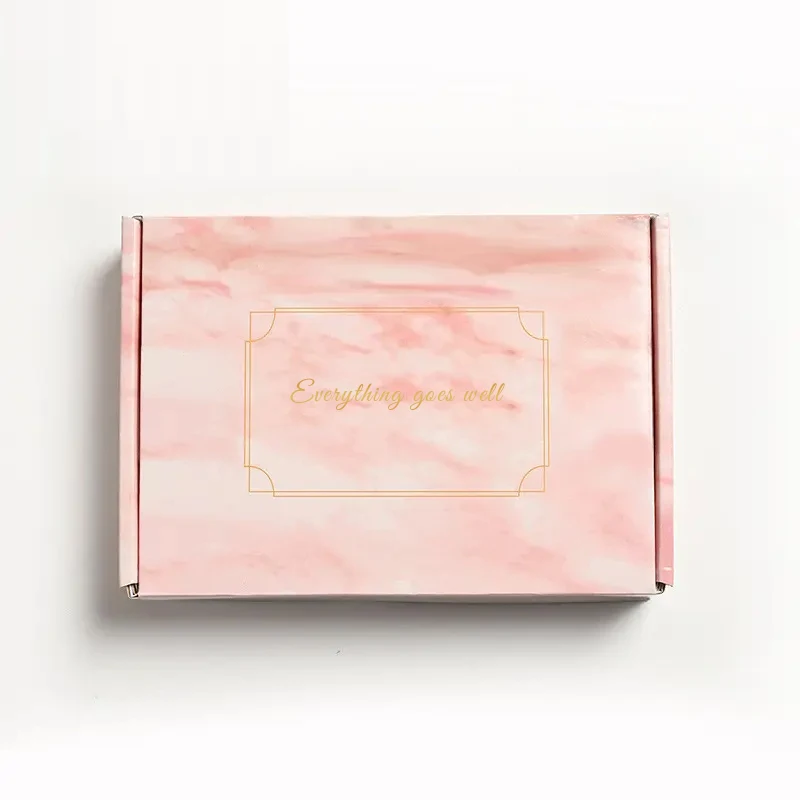 Изготовленный на заказ размер логотипа напечатанный роскошный гофрированный картон доставка упаковка Подарочная бумажная коробка