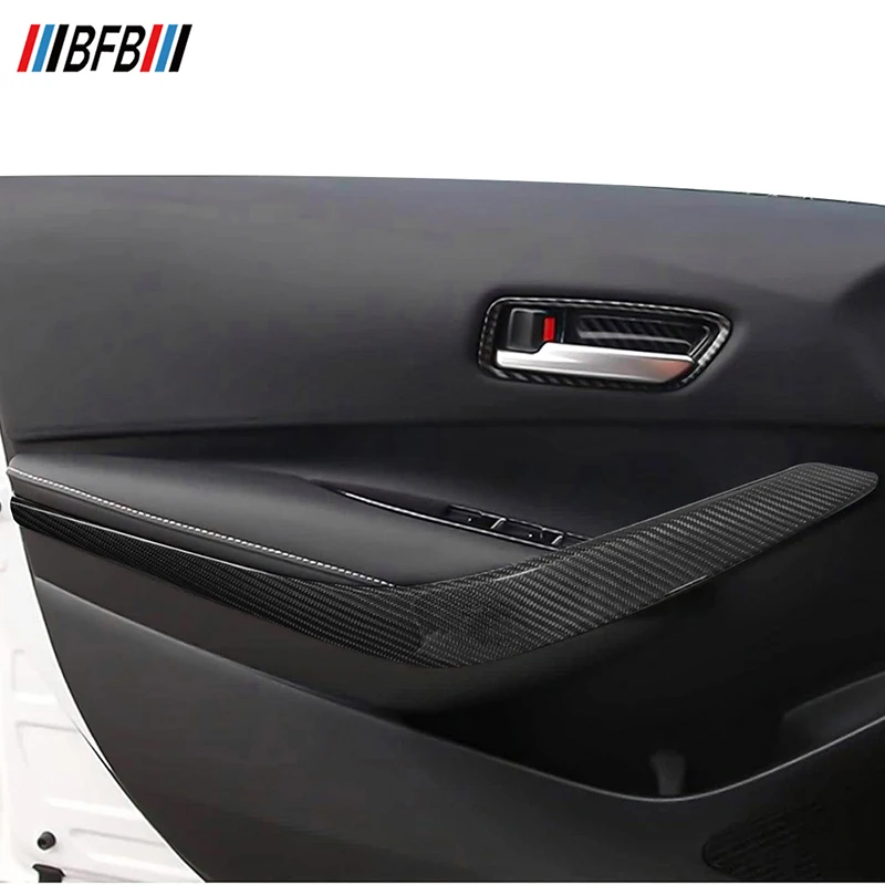 BFB Pre-Preg Carbon Fiber Interior Accessories For Car Front Door Handle Panel Trim Interior Trim For Toyota GR Corolla 2023 up