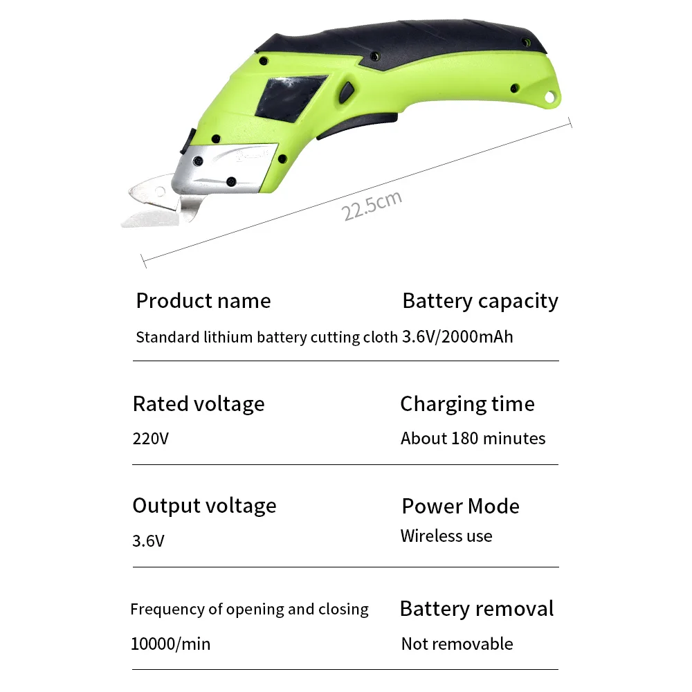 Portable Electric Scissors with Sharp Blade High Efficiency Battery-Powered