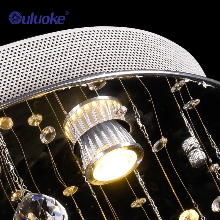 Custom Nordic Modern Style Pendant Light Hotel Lobby Long Ceiling K9 Crystal Staircase Led Chandelier