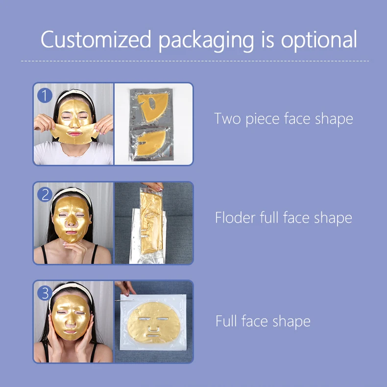 oem anti-wrinkle Gold Bio Collagen Crystal Facial Mask