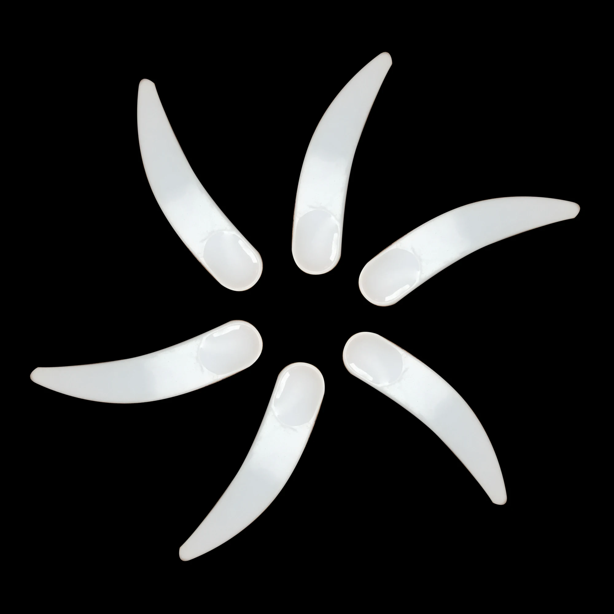 cream cosmetic spatula wholesale pp white/black facial spoon in stock