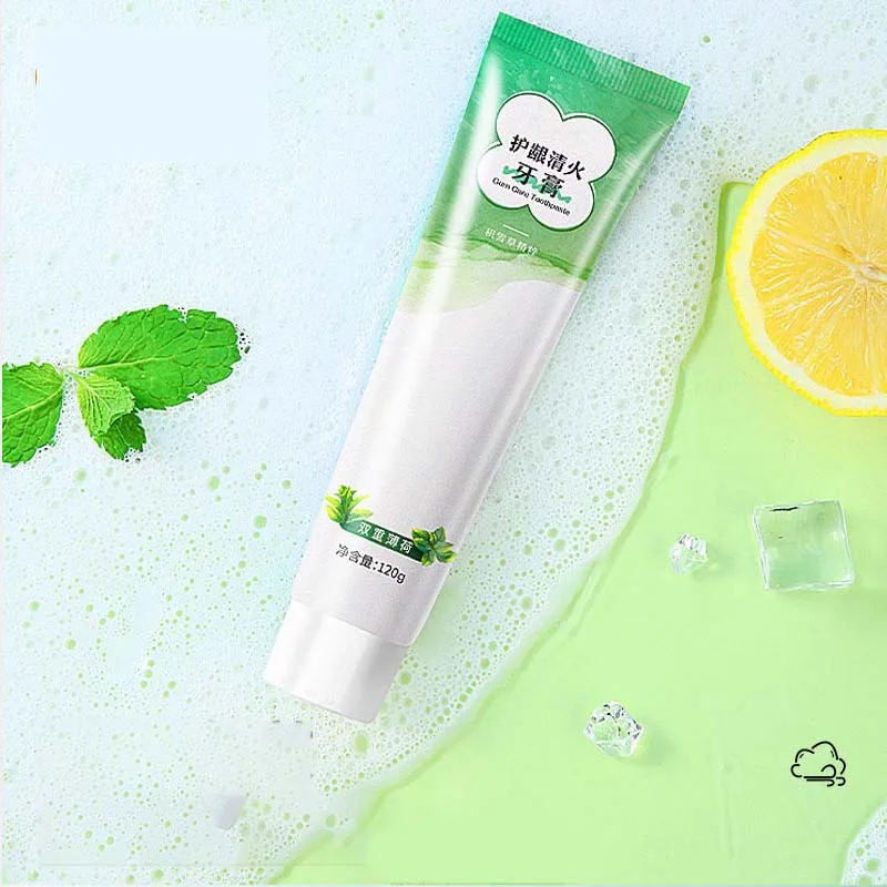 Non-abrasive Dazzling Whitening Vitality Refreshing Double Mint Gingival Gingival Cleaning Toothpaste 120g