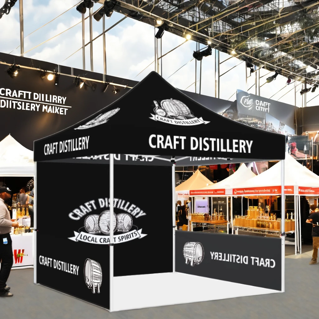 Wholesale 10ft Outdoor Advertising Tent Waterproof Four-Legged Folding Canopy with Print Ground Stall Umbrella Stall Canopy