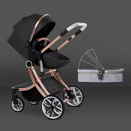 high landscape stroller baby pram with egg shape super fashion four wheels baby stroller for 0-4 years old kids