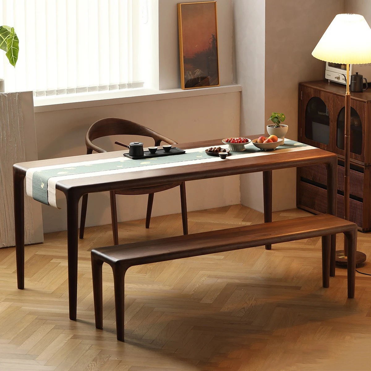 Customize Hot sale modern live edge natural South America walnut slab dining table indoor