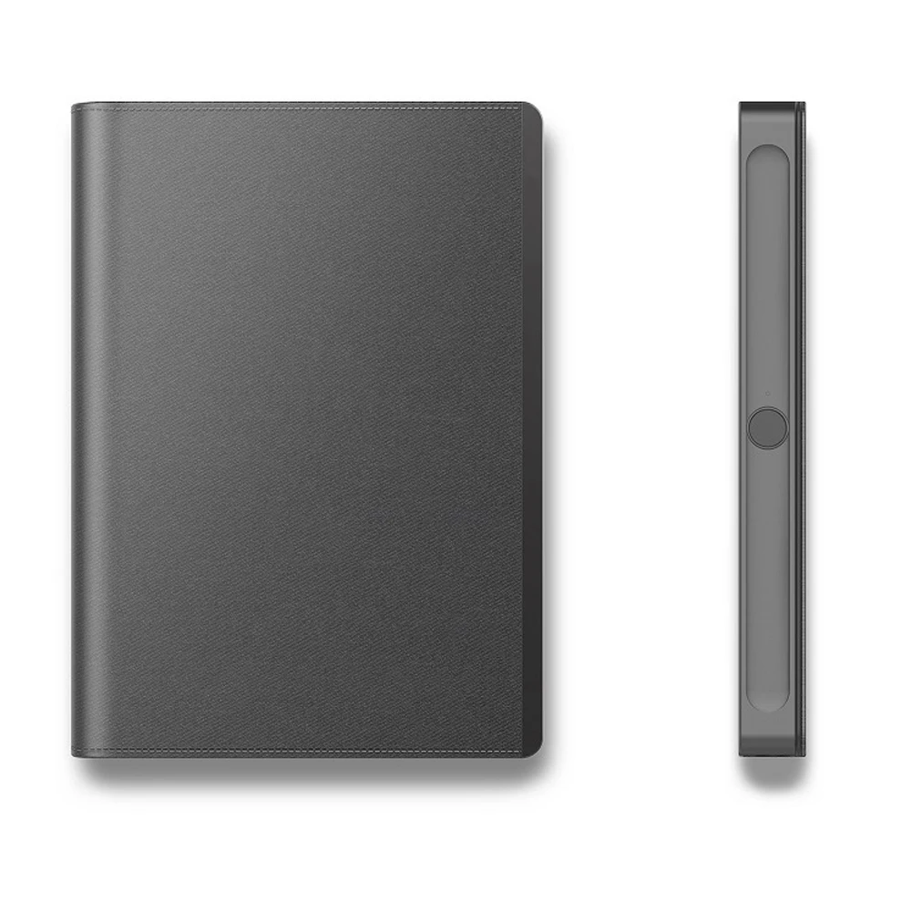 
L9S Fingerprint Lock Multi Function Management Book Plan Notepad Agenda Business Meeting Notebook Planner Gel Pen Memo Pad 
