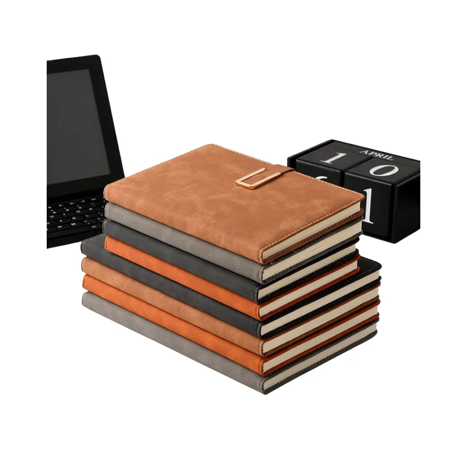 Wholesale Low Price High Quality Business Paperback Notebook New Promotional Items A5 Pu Leather Diary